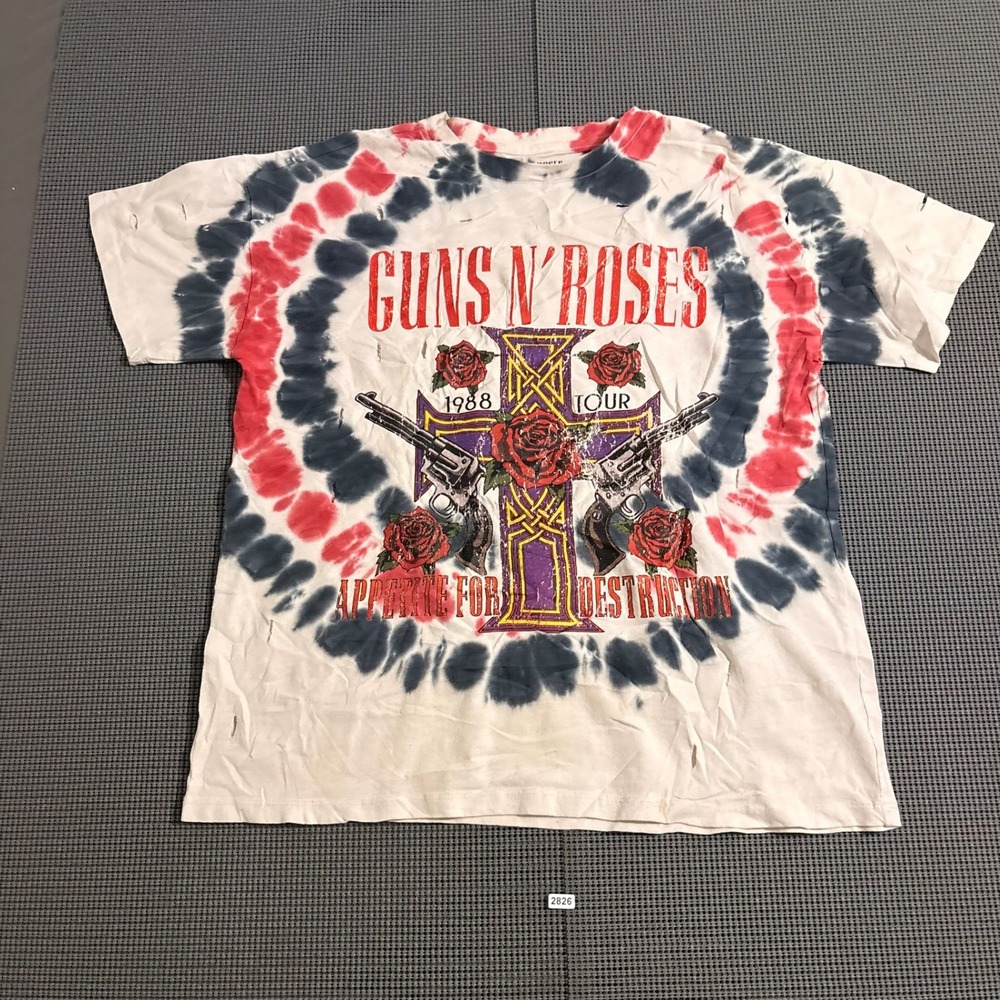 Guns N' Roses Appetite for Destruction Tie Dye T-Shirt Size M